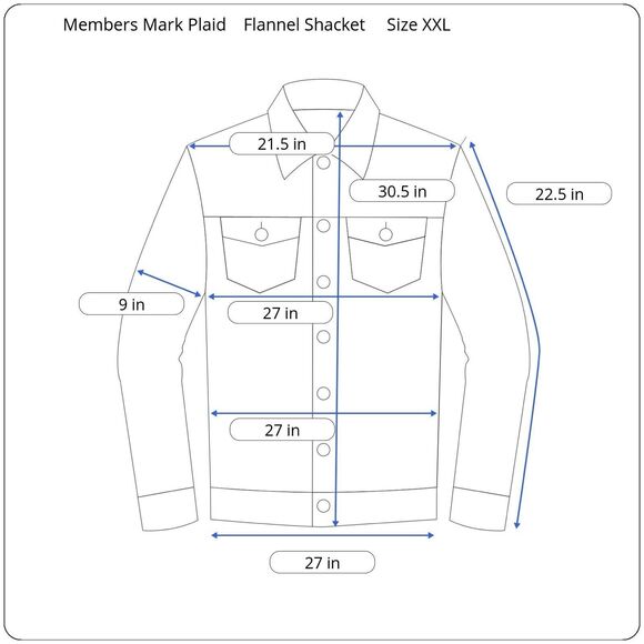 Member’s Mark Plaid Shacket Button Front Thick Flannel Women’s XXL Camel Brown - Picture 9 of 9